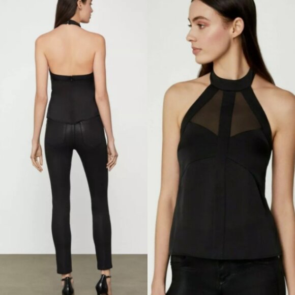 BCBG MAXAZRIA Satin Halter Top - Picture 3 of 3